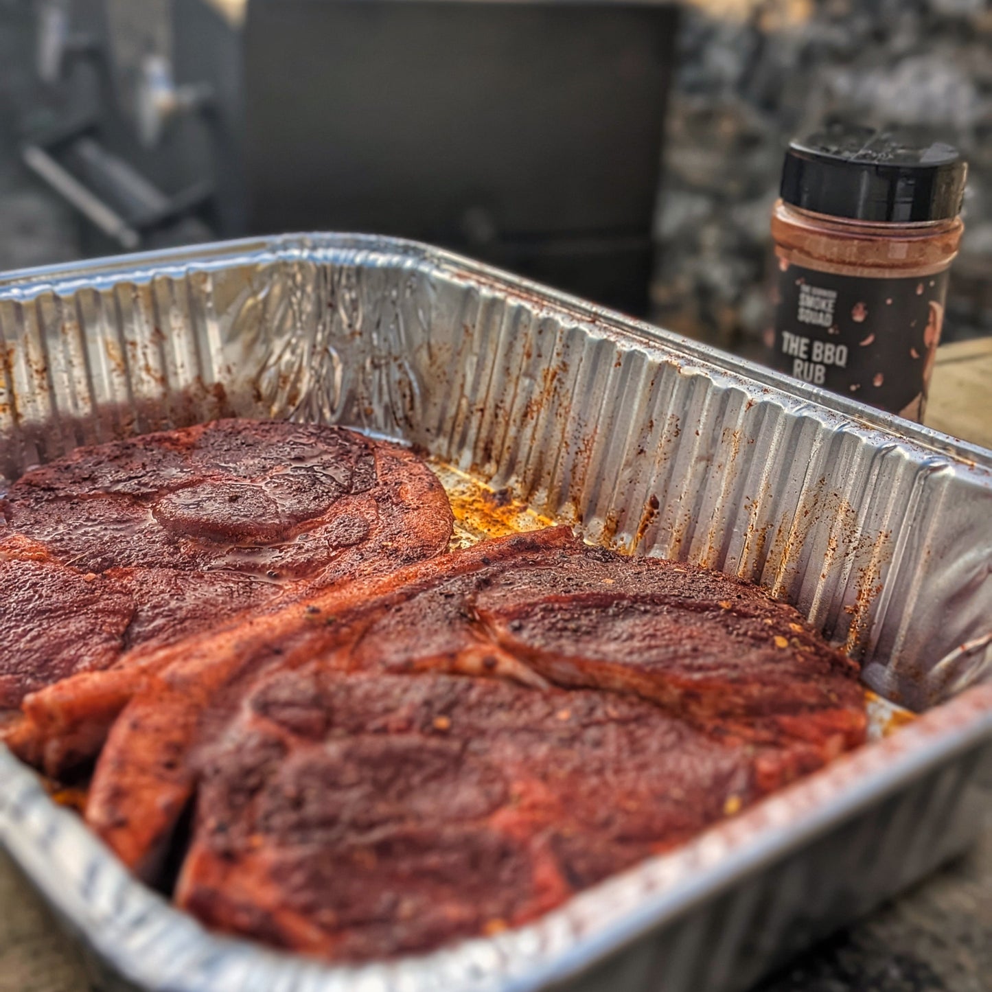 BBQ rub on pork