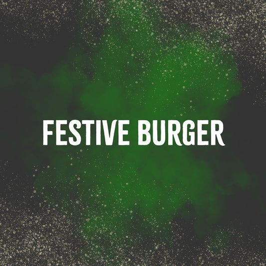 Pulled Turkey, Stuffing and Cranberry Hot Sauce Burger | Festive Burger