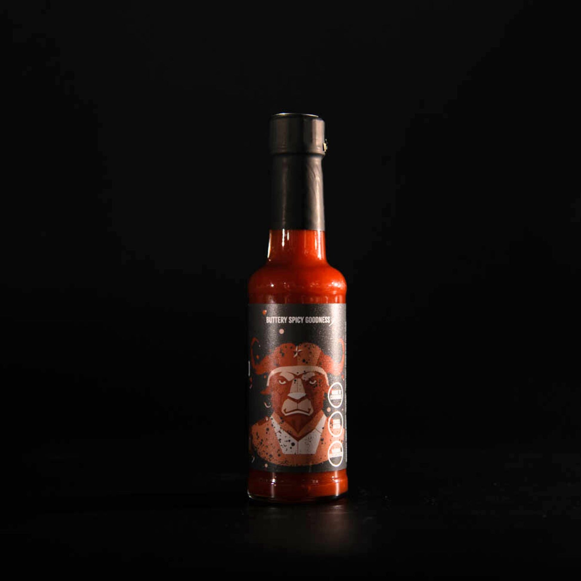 Our buffalo hot sauce character - a buffalo squad member