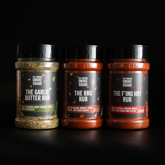 Garlic Butter, BBQ & F'ing Hot Rub | Triple Pack of Rubs
